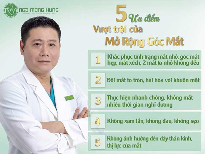 Mở rộng góc mắt ở đâu đẹp