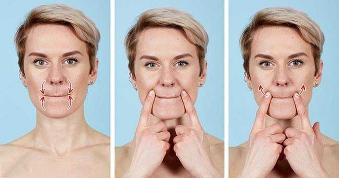 Bài tập xóa nếp nhăn khóe miệng