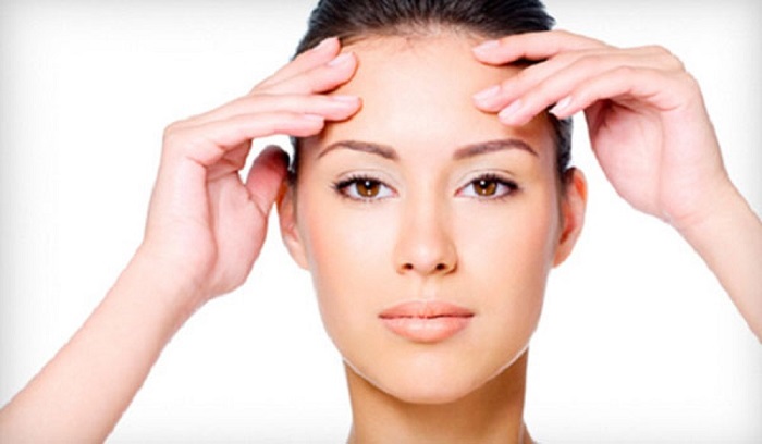 Xóa nếp nhăn trên trán
