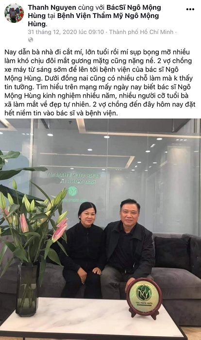 Bác Sĩ Thẩm Mỹ Ngô Mộng Hùng