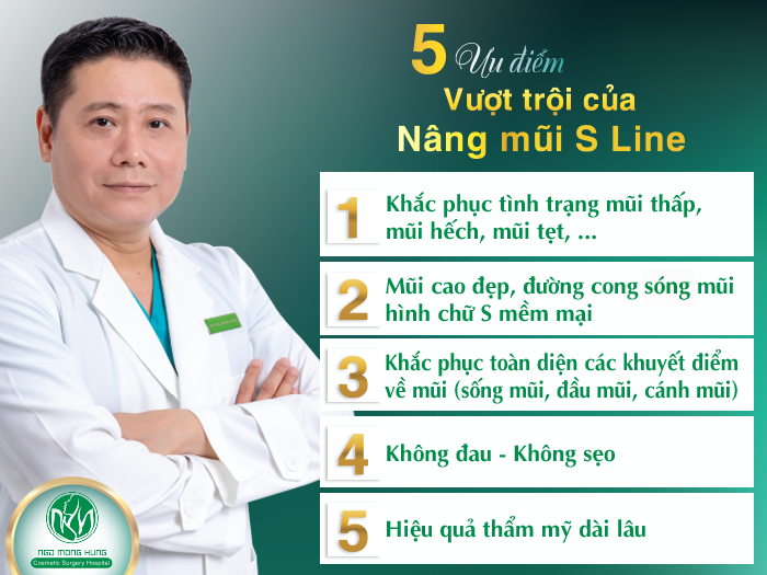 Nâng mũi S Line cho nam