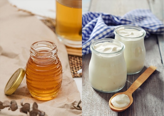 làm trắng da với mặt nạ sữa chua