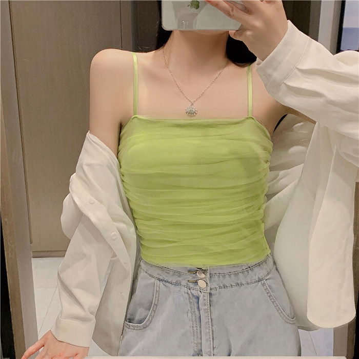 Ngực nhỏ mặc áo 2 dây