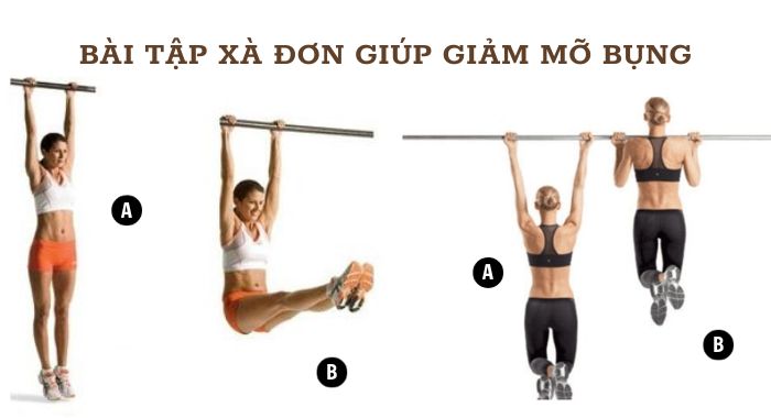 Tập xà đơn có giảm mỡ bụng không