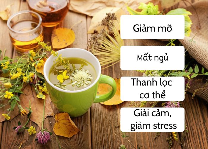 Trà lá nam giảm mỡ bụng