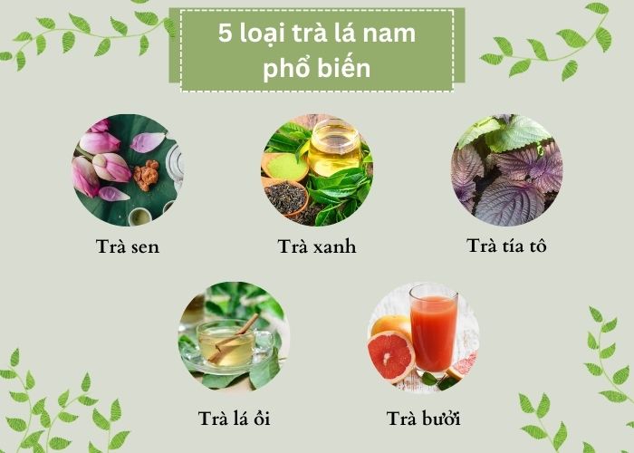 Trà lá nam giảm mỡ bụng