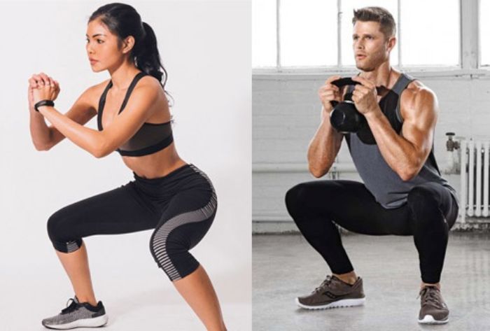 Bài tập Squat giảm mỡ bụng cho nữ