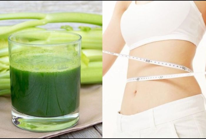 Cách làm nước ép cần tây giảm mỡ bụng