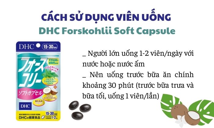Cách uống dhc giảm mỡ bụng