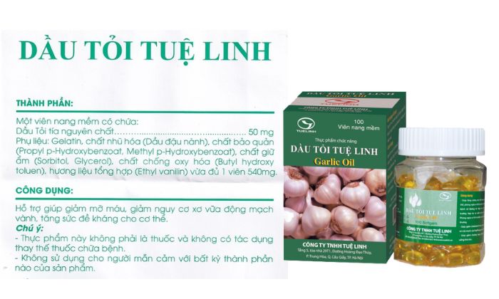 Dầu tỏi tuệ linh giảm mỡ bụng Dầu tỏi tuệ linh giảm mỡ bụng