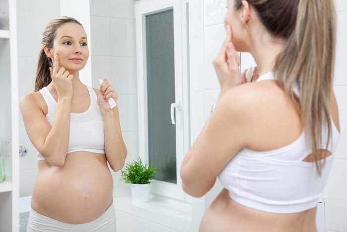 kem dưỡng trắng da mặt dành cho bà bầu