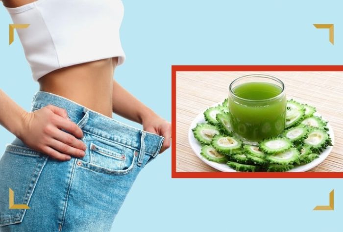 Giảm mỡ bụng bằng mướp đắng và trà xanh