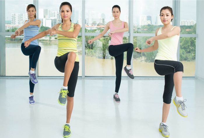 20 phút tập Aerobic giảm mỡ bụng
