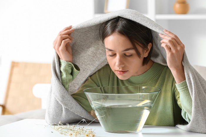 xông tỏi làm đẹp da mặt