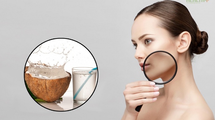 làm đẹp da mặt với nước dừa