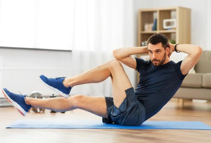 Cách tập giảm mỡ bụng tại nhà cho nam