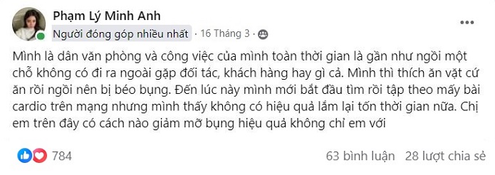 Bài tập cardio giảm mỡ bụng