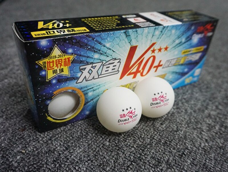 Quả bóng bàn Double Fish V40+ 3 sao 10q/hộp 2 Bóng bàn Double Fish V40+ 3 sao 10q/hộp