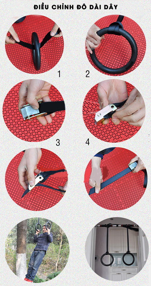 bộ vòng xà tay tập thể dục Ring Dip