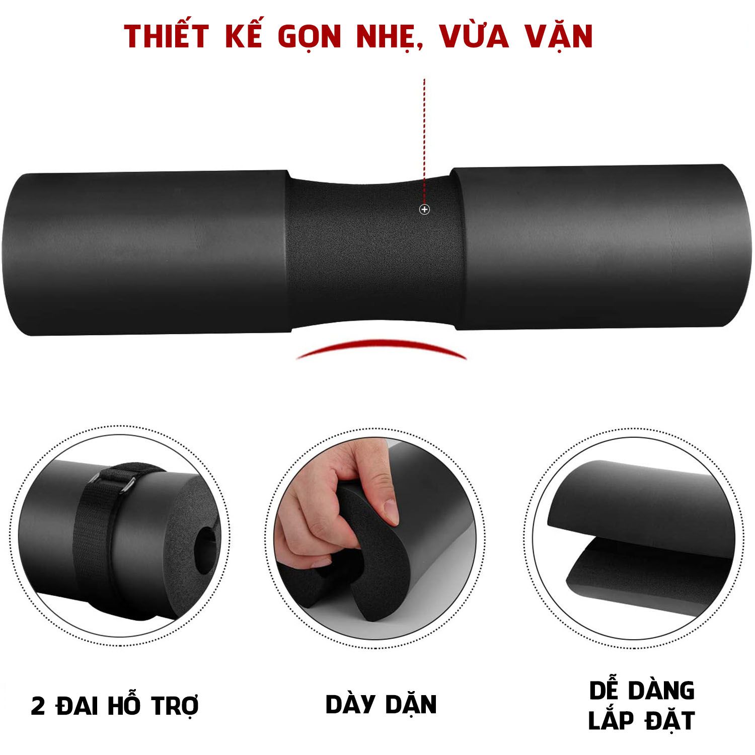 đệm lót gánh tạ mút xốp