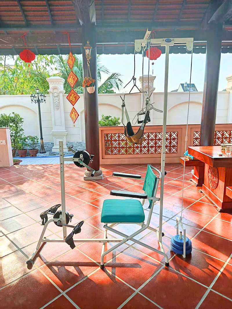 Ghế tập mạnh tay chân + Kéo cổ PN23TCC 4 Cấu tạo sản phẩm Ghế tập mạnh tay chân + Kéo cổ PN23TCC
