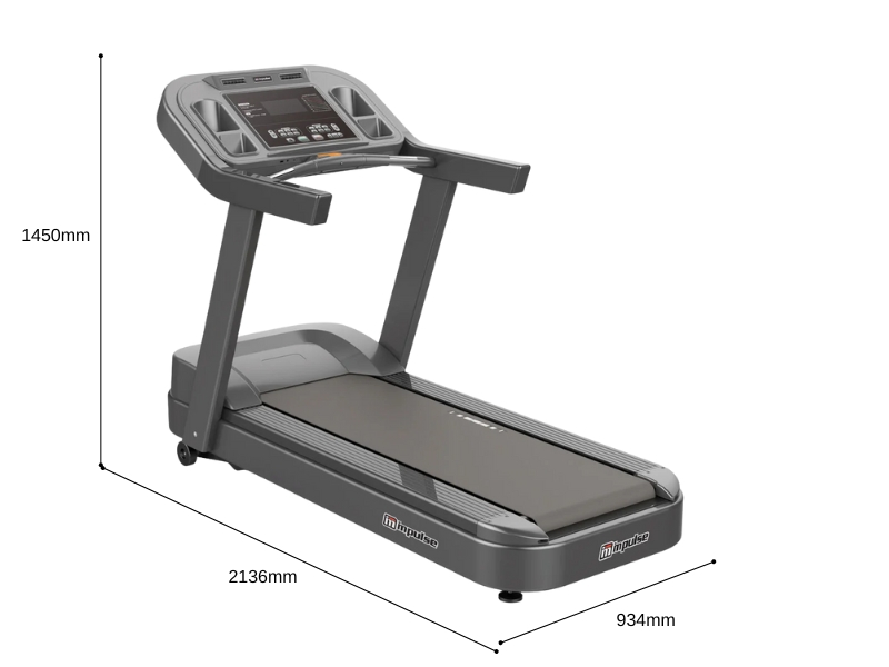 Máy chạy bộ điện Impulse PT400 3 máy chạy bộ điện Impulse PT400