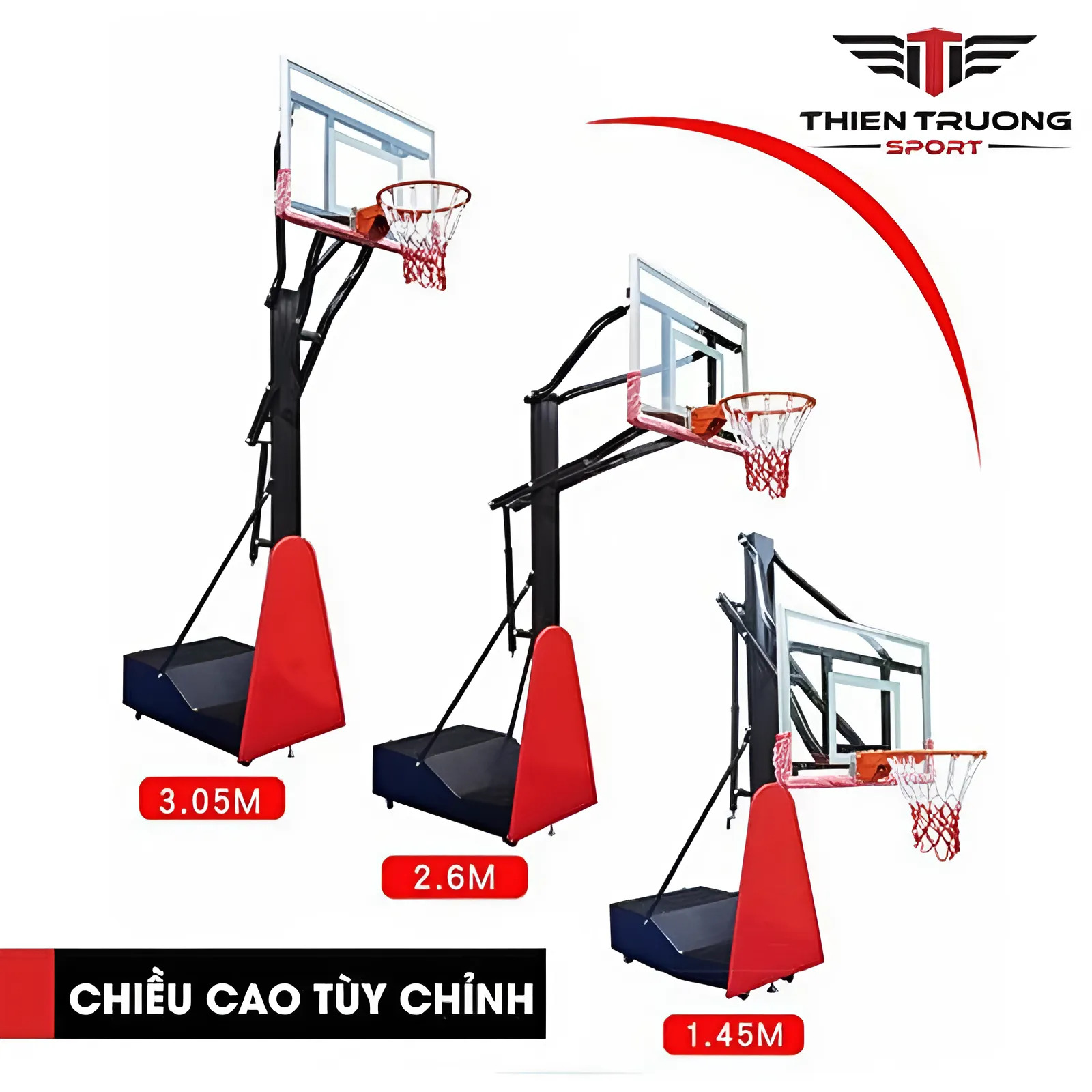Thông số kỹ thuật của trụ bóng rổ nhập khẩu S030
