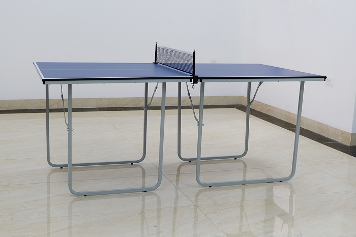 Chân bàn bóng bàn mini làm từ thép hộp chắc chắnem