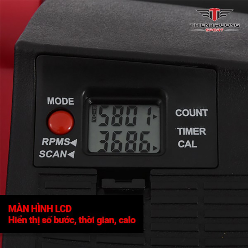 Màn hình hiển thị thông số luyện tập