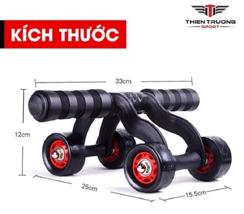 Con lăn tập cơ bụng 4 bánh Ab Roller