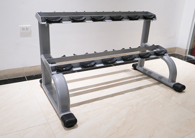 Giá để tạ 2 tầng (loại 6 cặp) HQ-06 6 Giá để tạ thiết kế 2 tầng thông minh