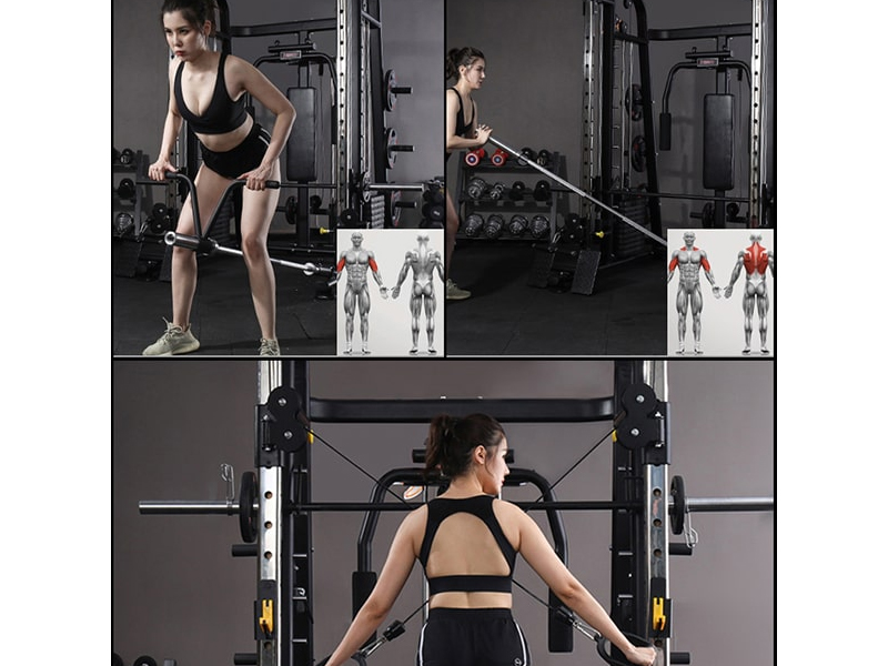 Giàn tạ đa năng HQ-368 - Kèm ghế 12 Tập kéo xô chữ V