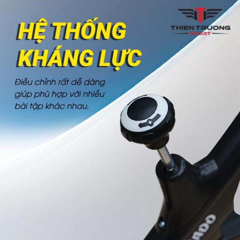Hệ thống kháng lực điều chỉnh dễ dàng phù hợp với nhiều bài tập khác nhau