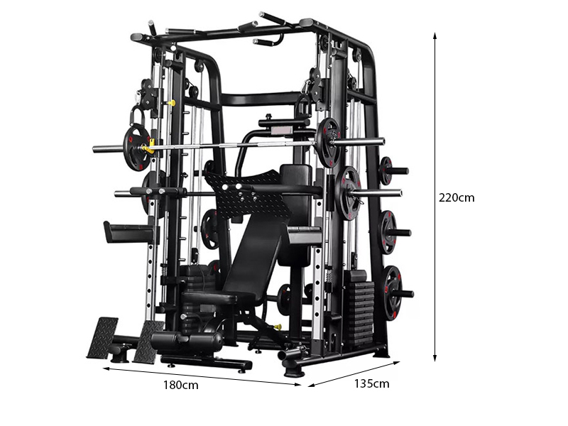 Giàn tạ đa năng HQ-368 - Kèm ghế 9 Kích thước giàn tạ đa năng HQ-368