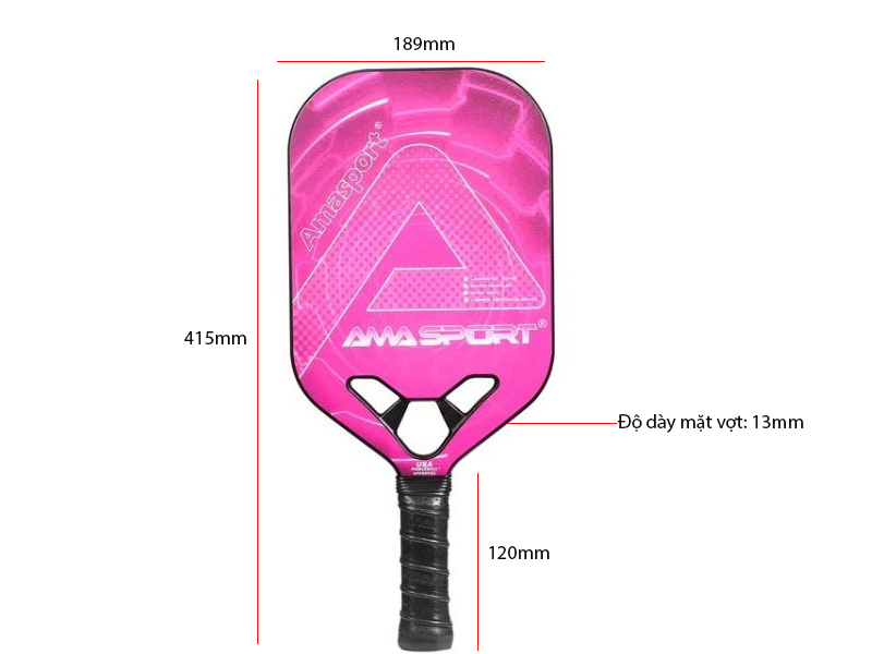 Kích thước vợt Pickleball AMA JP80-2
