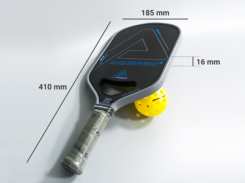 Vợt Pickleball AMA T700 Toray 3 Kích thước vợt Pickleball AMA T700 Toray