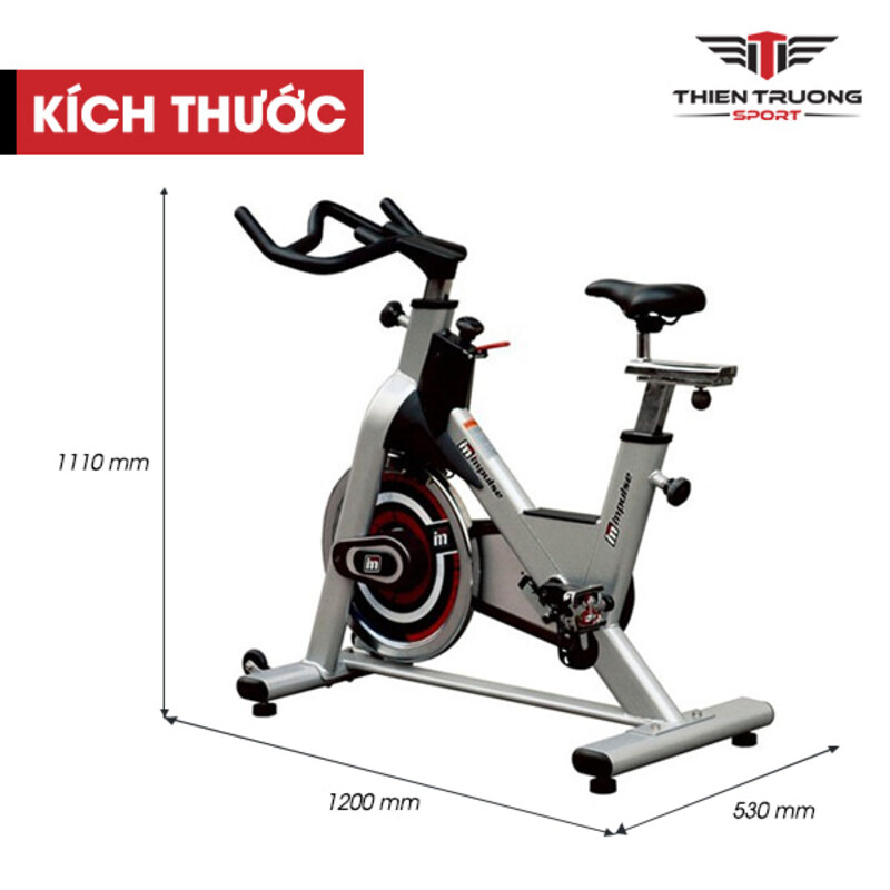 Kích thước Xe đạp tập Impulse PS300