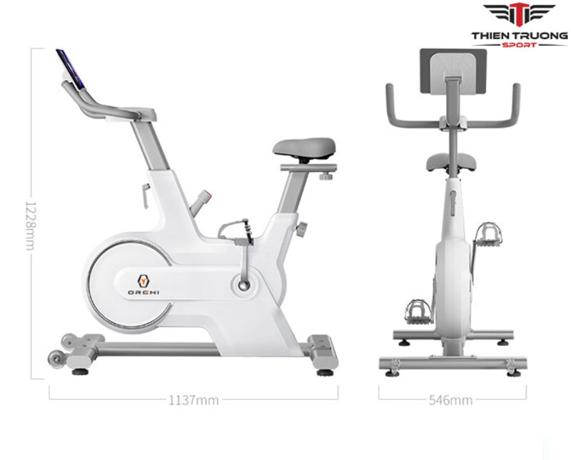Kích thước xe đạp tập Oreni RE-111