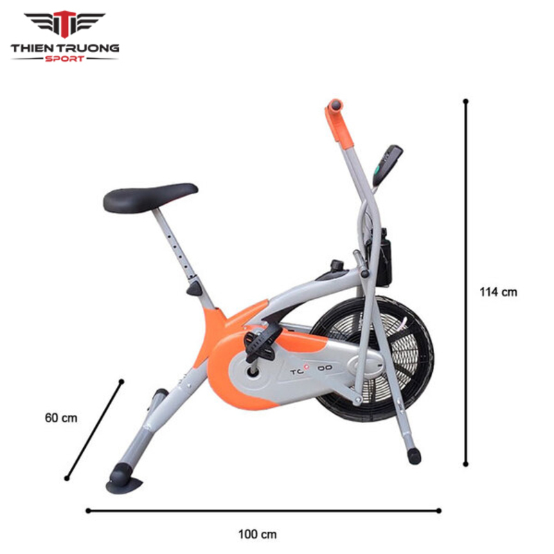 Kích thước xe đạp tập thể dục Tokado Tk800