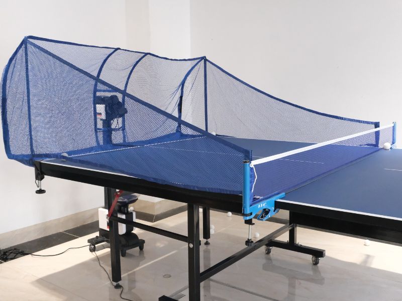 Máy bắn bóng bàn Y&T Xiaoru Niu No 1 6 Máy bắn bóng bàn Y & T Xiaoru Niu No 1 chụp cùng lưới