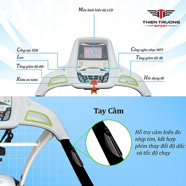 Máy chạy bộ điện đa năng HQ-V1C