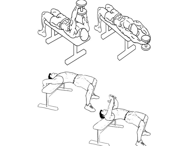 Tập nằm vớt tạ 