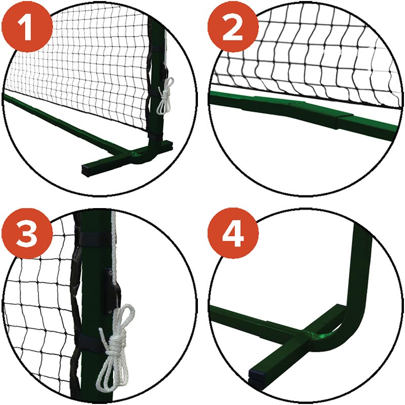 Trụ pickleball nhôm di động S25103V