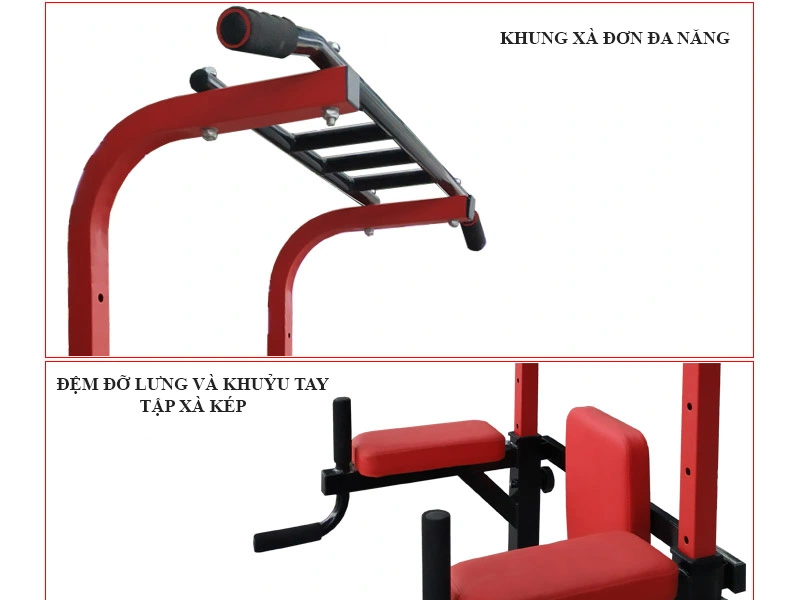 Xà đơn xà kép đa năng Thiên Trường 2021 5 Khung xà đơn xà kép đa năng