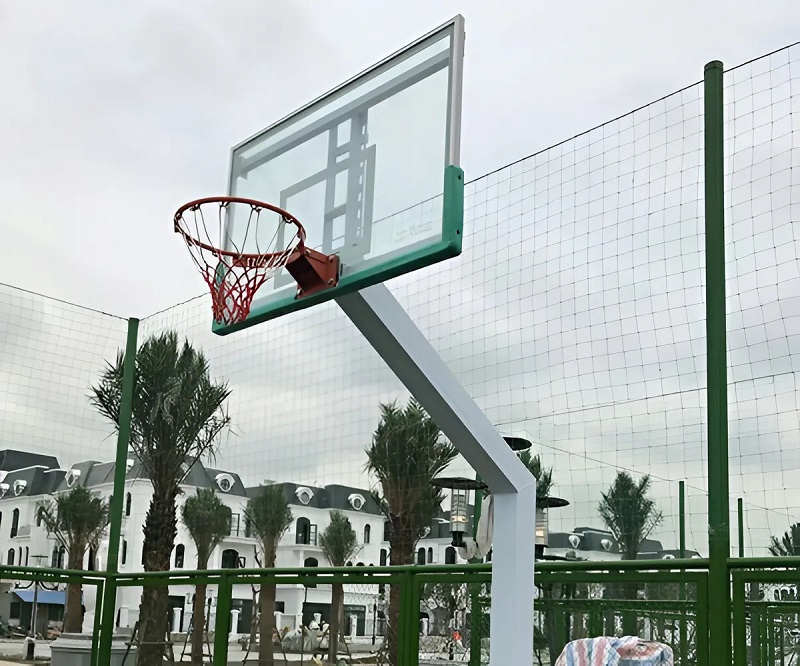 Trụ bóng rổ cố định bảng kính cường lực 4 Trụ bóng rổ cố định bảng kính cường lực