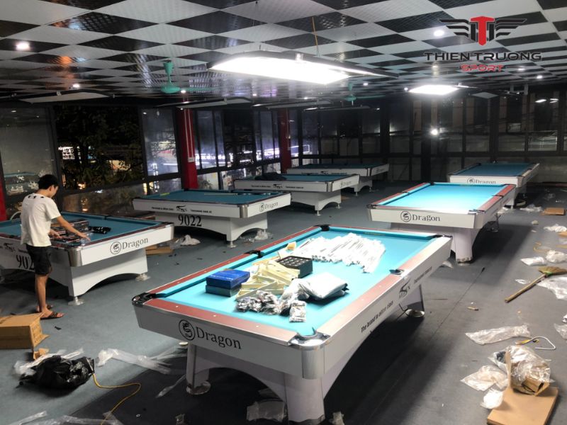 Bàn BiDa 9022 Liên Doanh 4 Bàn Bida 9022 Liên Doanh có kích thước chuẩn điều kiện thi đấu
