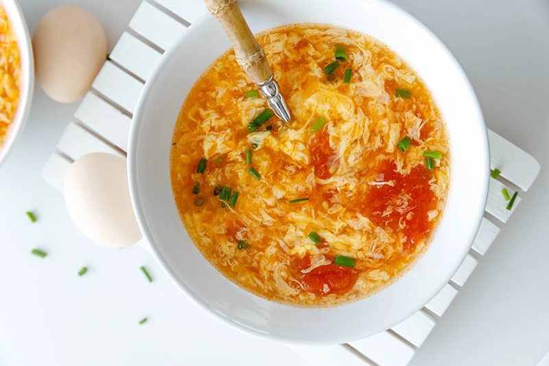 Canh cà chua trứng 