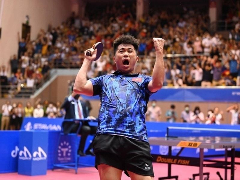 Top 8 tay vợt bóng bàn Việt Nam gây ấn tượng nhất 4 Nguyễn Đức Tuân là một trong những tay vợt bóng bàn Việt Nam rất nổi bật