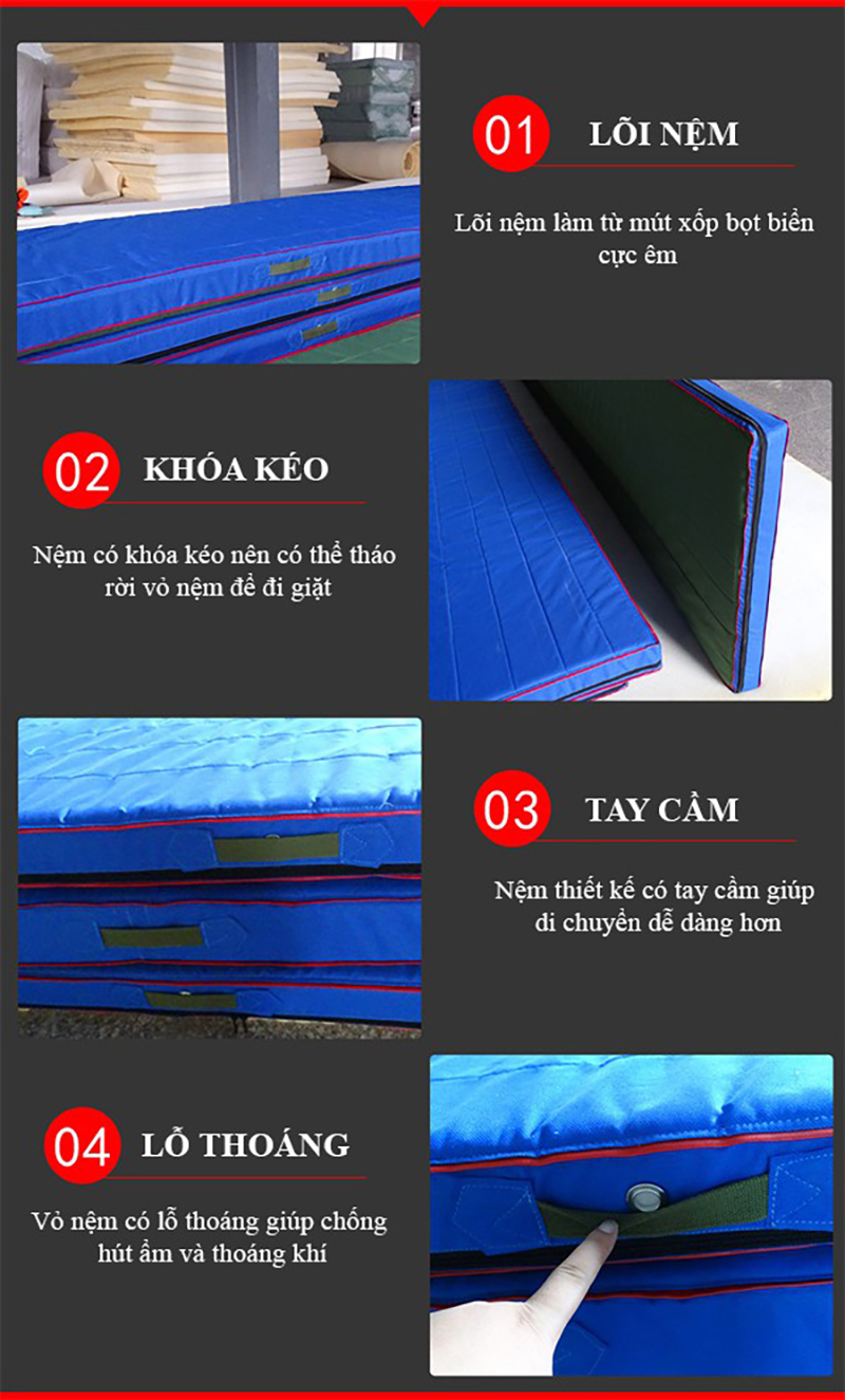 Bộ nệm thể dục nhập khẩu