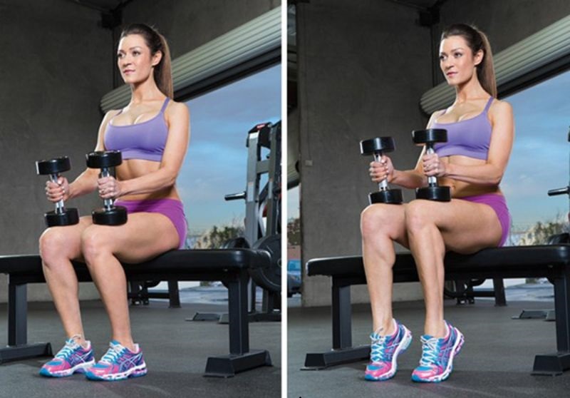 Calves là gì? Bí quyết phát triển bắp chân hiệu quả cho Gymer 4 Bài tập Dumbbell Seated Calf Raise